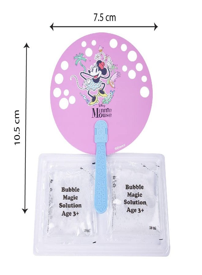 Bubble Magic FanBubs Minnie Mouse Theme|Thick Viscous Concentrate Solution Pouches with HandFan|Just Dip, Wave& Play|Bubble Maker|Birthday&Return Gifts for Kids 3yrs+|Outdoor Indoor Toy|Made in India - Image 4